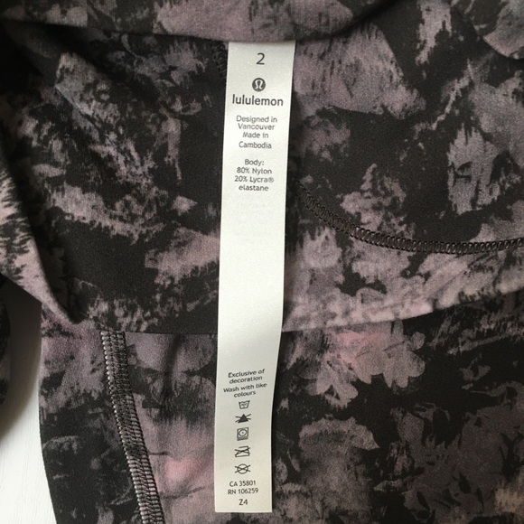 NWOT Lululemon Align Pant II 25” Floral Illusion 2 - Picture 8 of 8